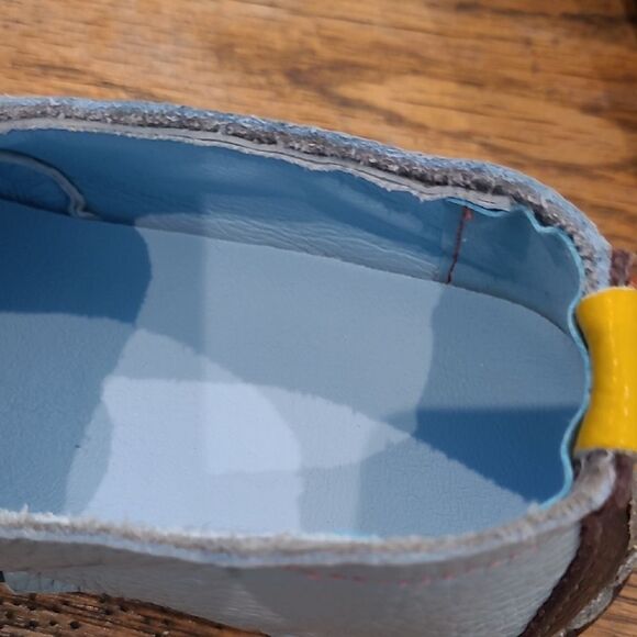 Colorful Patchwork Leather Loafers - Picture 8 of 9